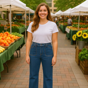 BONJOUR Women’s Wide/Flare Jeans — No Back Pockets, Y2K